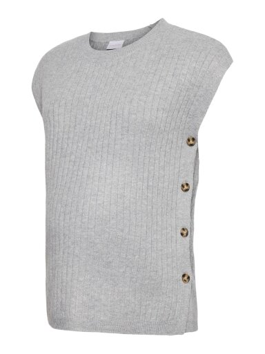 REGULAR FIT ROUND NECK KNIT WAISTCOAT Mama;licious