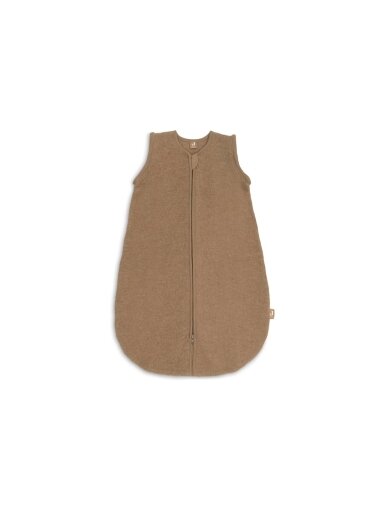 Merino vilnos miegmaišis su nusegamomis rankovėmis 70 cm, TOG 2.0 - 2.5, Jollein, (Dark Hazel)