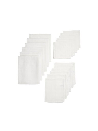 Meyco muslino gaminių rinkinys Starterset, White, 18 vnt. Meyco muslino gaminių rinkinys Starterset, White, 18 vnt.