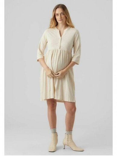 Cotton maternity dress, MLEVI, Mama;licious 2