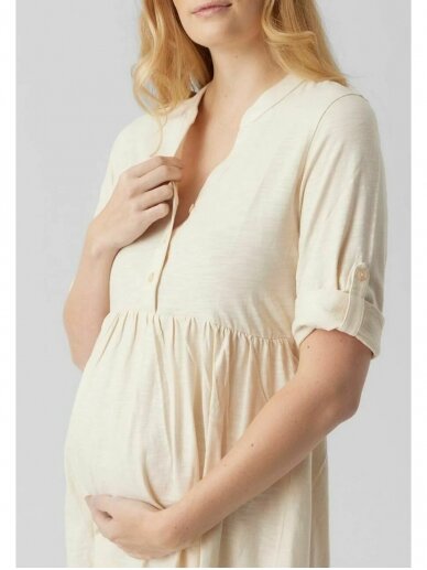 Cotton maternity dress, MLEVI, Mama;licious 4