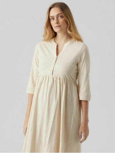 Cotton maternity dress, MLEVI, Mama;licious 1