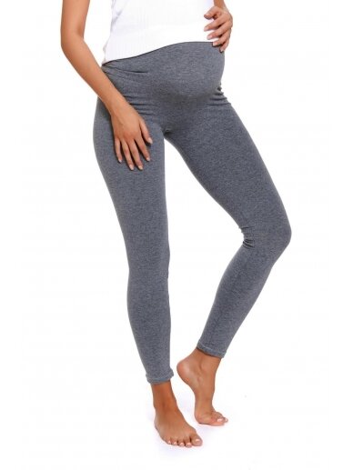 Cotton maternity leggings by DN (grey) 1