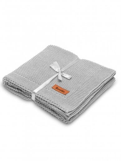 Knitted Blanket, 80x100, by Sensillo (grey) Knitted Blanket, 80x100, by Sensillo (grey)
