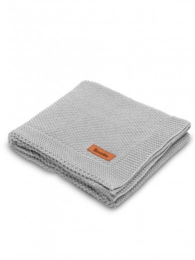 Knitted Blanket, 80x100, by Sensillo (grey) 1 Knitted Blanket, 80x100, by Sensillo (grey) 1