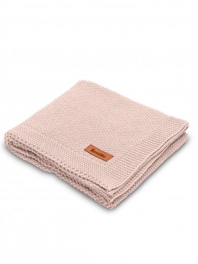 Knitted Blanket, 80x100 by Sensillo (pink) 1