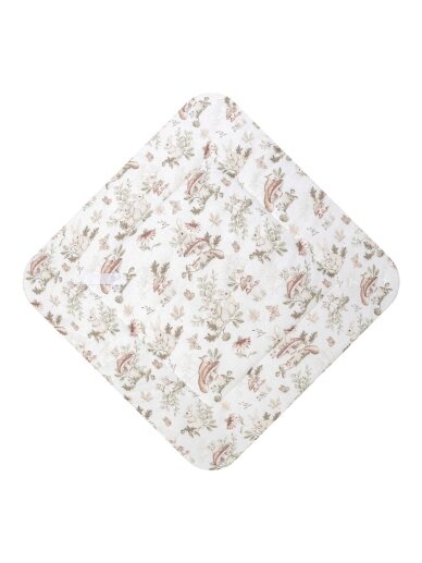 Cotton Baby Wrap 75x75 cm, Forest’s Gifts Beige, Sensillo 2