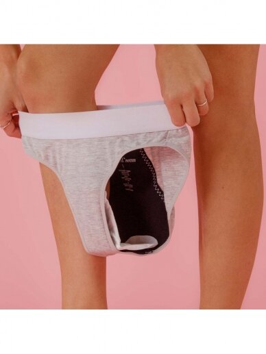 Menstrual panties, Bikini, Grey, Gentle Day 3