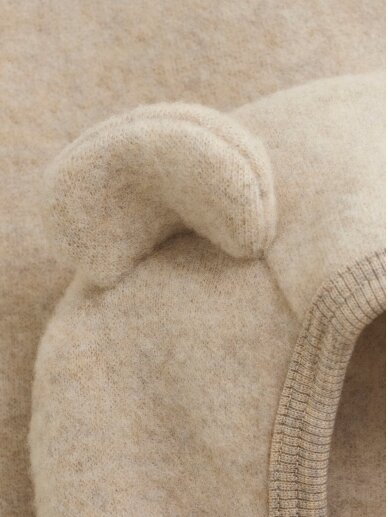 Wool Cardigan for Babies, Huttelihut (Beige) 1