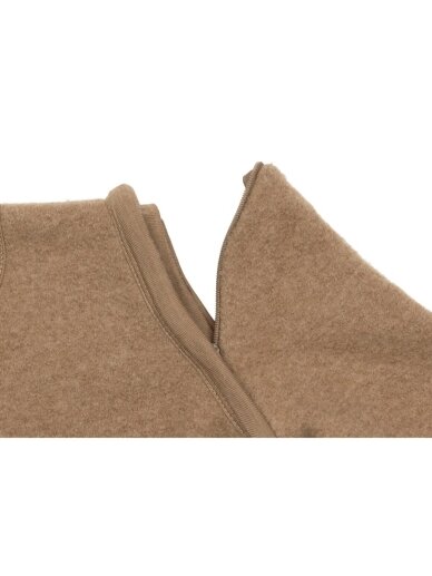 Merino Wool Sleeping Bag with Removable Sleeves 70 cm, TOG 2.0 - 2.5, Jollein, (Dark Hazel) 2