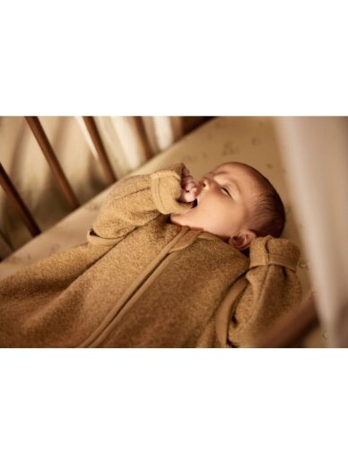 Merino Wool Sleeping Bag with Removable Sleeves 70 cm, TOG 2.0 - 2.5, Jollein, (Dark Hazel) 3 Merino Wool Sleeping Bag with Removable Sleeves 70 cm, TOG 2.0 - 2.5, Jollein, (Dark Hazel) 3