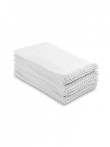 Marlinis (muslino) vystyklas, 80x80cm, 1 vnt, Balta, Sensillo 1 Marlinis (muslino) vystyklas, 80x80cm, 1 vnt, Balta, Sensillo 1