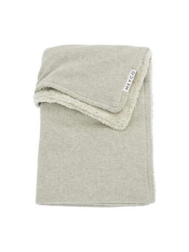 Meyco Blanket Knit Basic Teddy, Sand Melange, 100x150 cm Meyco Blanket Knit Basic Teddy, Sand Melange, 100x150 cm