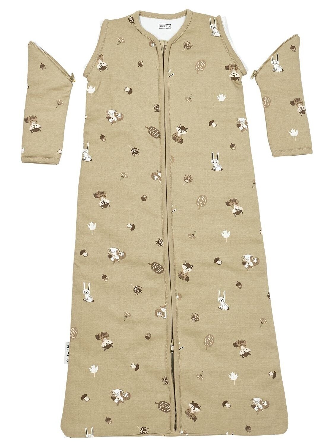 Sleeping bag for baby, Meyco Baby, 60cm, TOG 2.5 Forest Animal 1 Sleeping bag for baby, Meyco Baby, 60cm, TOG 2.5 Forest Animal 1