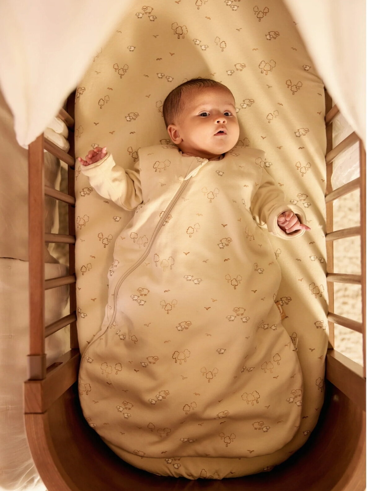 Baby sleeping bag 60 cm, 4 years TOG 1.0 TOG 2.5 TOG 3.0, Jollein (Ajour Biscuit) (Kopija) 1 Baby sleeping bag 60 cm, 4 years TOG 1.0 TOG 2.5 TOG 3.0, Jollein (Ajour Biscuit) (Kopija) 1