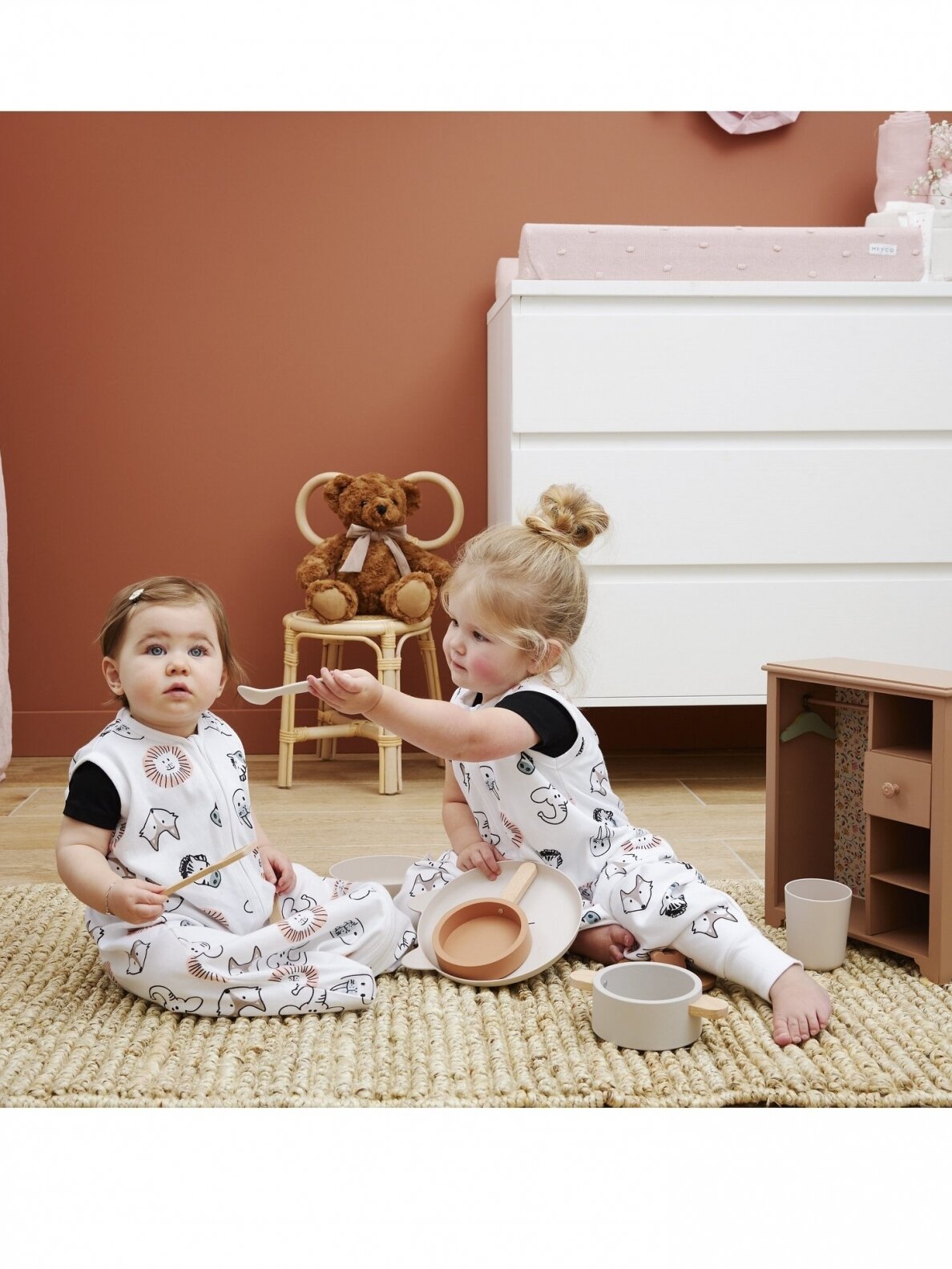 Sleeping bag for baby, by Meyco Baby, Animal, TOG 0.3, 60 cm. 4