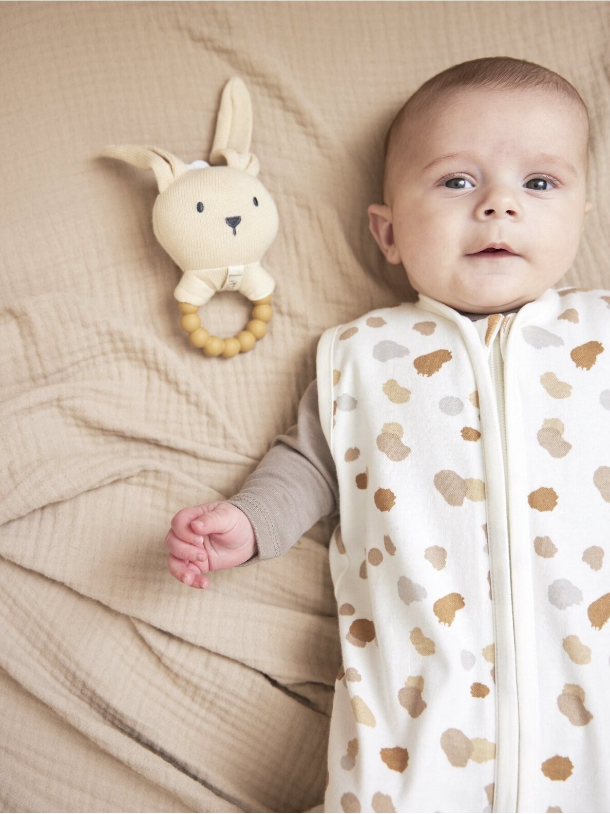 Sleeping bag for baby, by Meyco Baby, Stains, TOG 0.3, 90cm 3