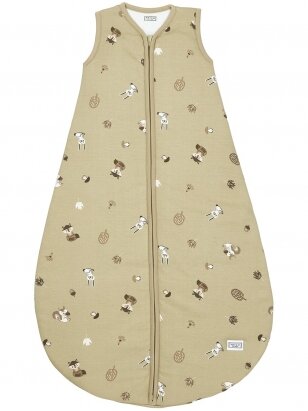Sleeping bag for baby, Meyco Baby, Forest Animals Sand, 62cm