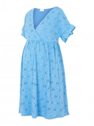 Mldinna 2 in 1 mini dress by Mama;licious (blue)