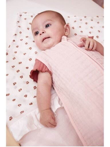 Muslino miegmaišis, TOG 0.5, 70cm, Meyco Baby Soft pink