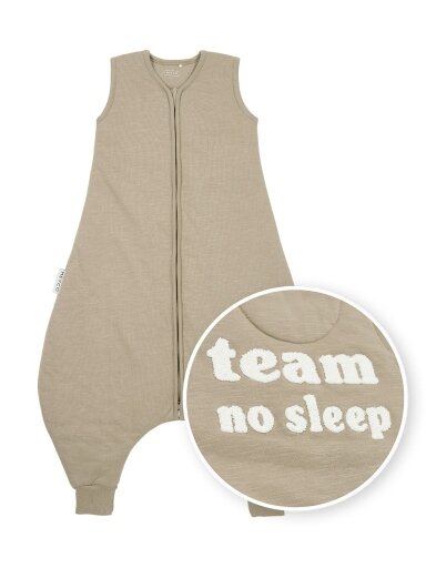 Baby sleep overall winter jumper 104cm, TOG 2.0, Meyco Baby Taupe/offwhite