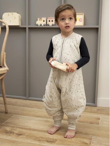 Miegmaišis su kojytėmis 104 cm, TOG 2.0, Meyco Baby, Rib mini spot sand melange