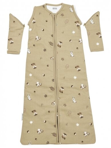 Sleeping bag for baby, Meyco Baby, 60cm, TOG 2.5 Forest Animal 1 Sleeping bag for baby, Meyco Baby, 60cm, TOG 2.5 Forest Animal 1