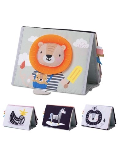 Minkšta lavinamoji knygelė Savannah, Taf Toys 2 Minkšta lavinamoji knygelė Savannah, Taf Toys 2