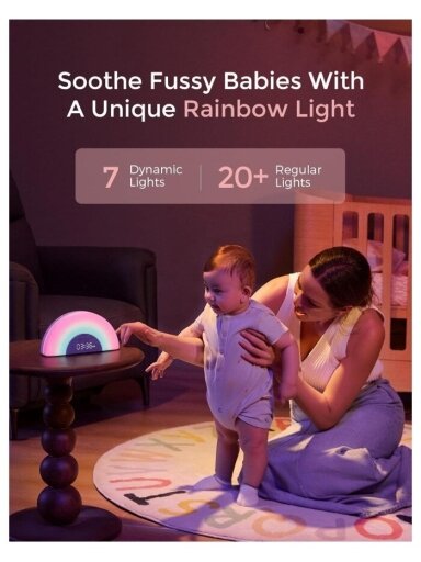 MOMCOZY Baltojo triukšmo aparatas - žadintuvas DREAMSYNC™