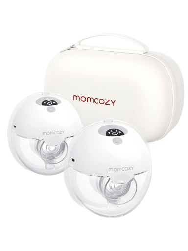 PAŽEISTA PAKUOTĖ: MOMCOZY M5 dvigubas nešiojamas belaidis pientraukis