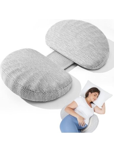 MOMCOZY pillow for pregnant and nursing women, W-shaped