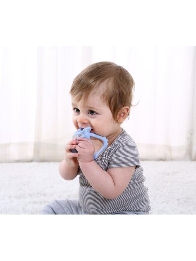 Mombella Monkey Teether Light blue 1