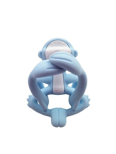 Mombella Monkey Teether Light blue 3 Mombella Monkey Teether Light blue 3