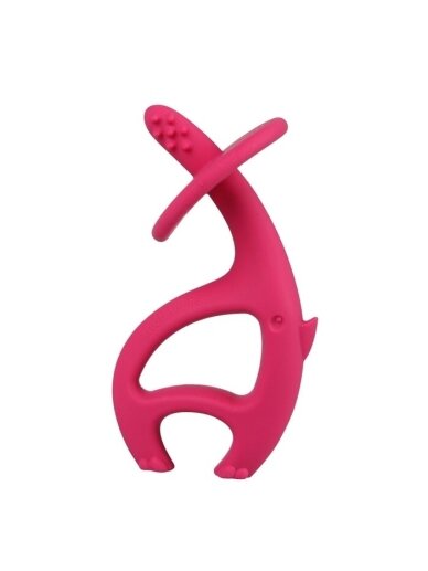 MOMBELLA kramtukas, Šokantis drambliukas 3 mėn+ (Dark Pink) MOMBELLA kramtukas, Šokantis drambliukas 3 mėn+ (Dark Pink)