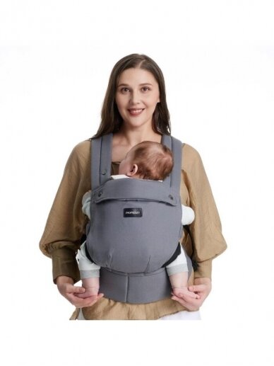 Momcozy ergonominė kūdikių nešioklė (Pilka) 3