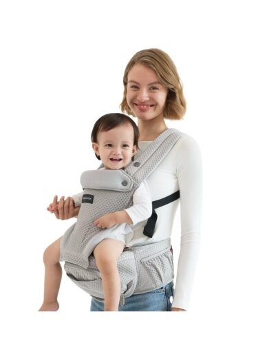 Momcozy nešioklė MOVE2FIT 2IN1 su klubų sėdyne, su tinkleliu (Pilka) Momcozy nešioklė MOVE2FIT 2IN1 su klubų sėdyne, su tinkleliu (Pilka)