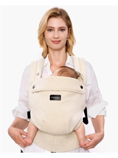 Momcozy ergonominė kūdikių nešioklė PUREHUG iš natūralaus lino (Light amber) Momcozy ergonominė kūdikių nešioklė PUREHUG iš natūralaus lino (Light amber)
