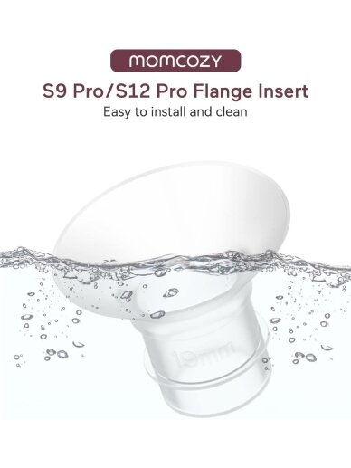 Momcozy Breast Pump Accessory for S9 Pro/S12 Pro Breast Pump, Flange Insert 19mm, 1 psc. 1