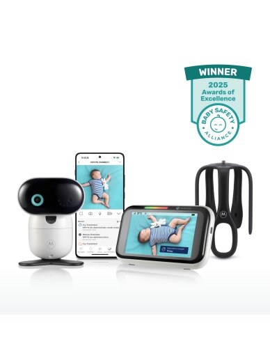 Motorola video auklė wi-fi AI programėlė 5" PIP1710C 8