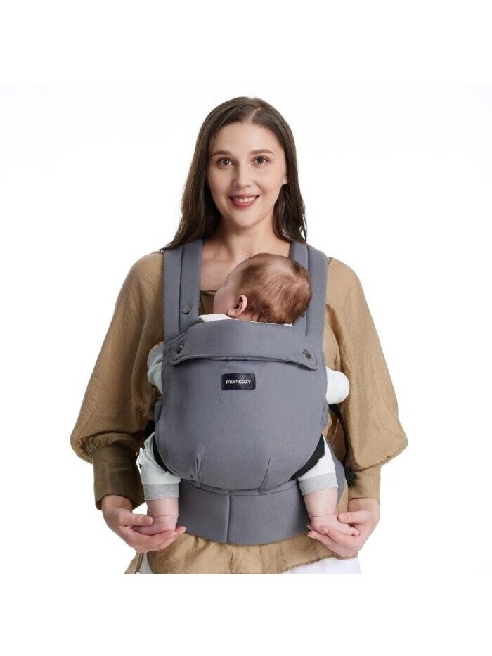 Momcozy ergonominė kūdikių nešioklė (Pilka) 3