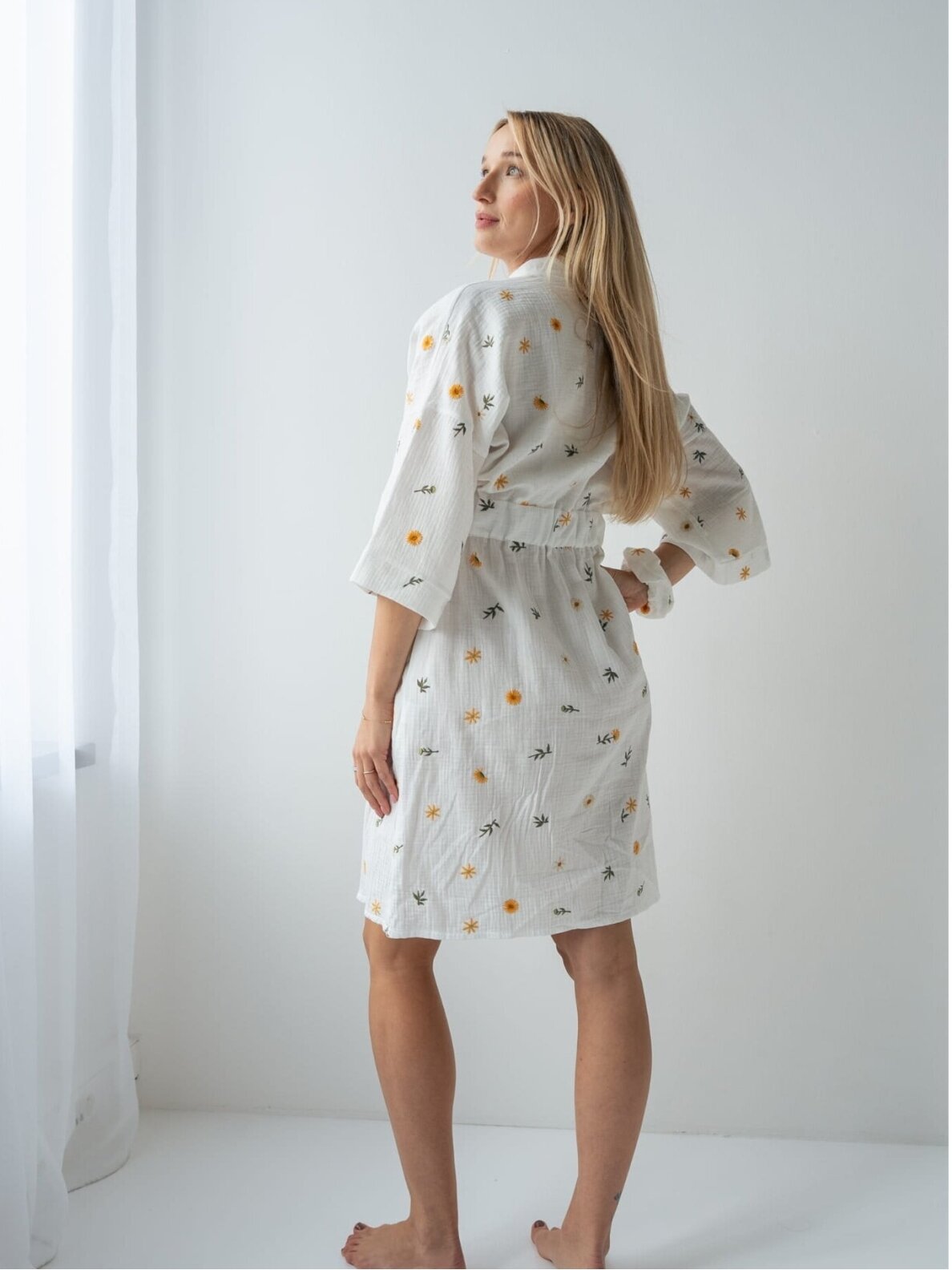 Muslin maternity robe Latte mama (Balta) 1