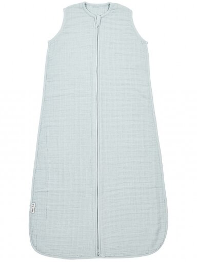Muslin sleeping bag, TOG 0.5, 70cm, Meyco Baby uni grey blue Muslin sleeping bag, TOG 0.5, 70cm, Meyco Baby uni grey blue