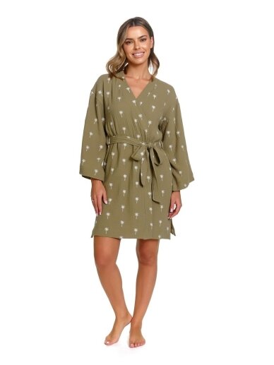 Muslin maternity robe DN, Palmtree Muslin maternity robe DN, Palmtree