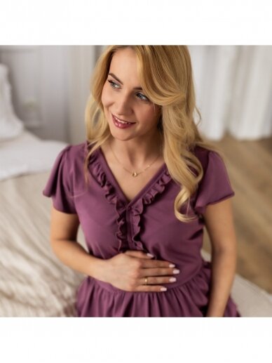 Maternity breastfeeding nightdress, Linda by EEVI 4 Maternity breastfeeding nightdress, Linda by EEVI 4