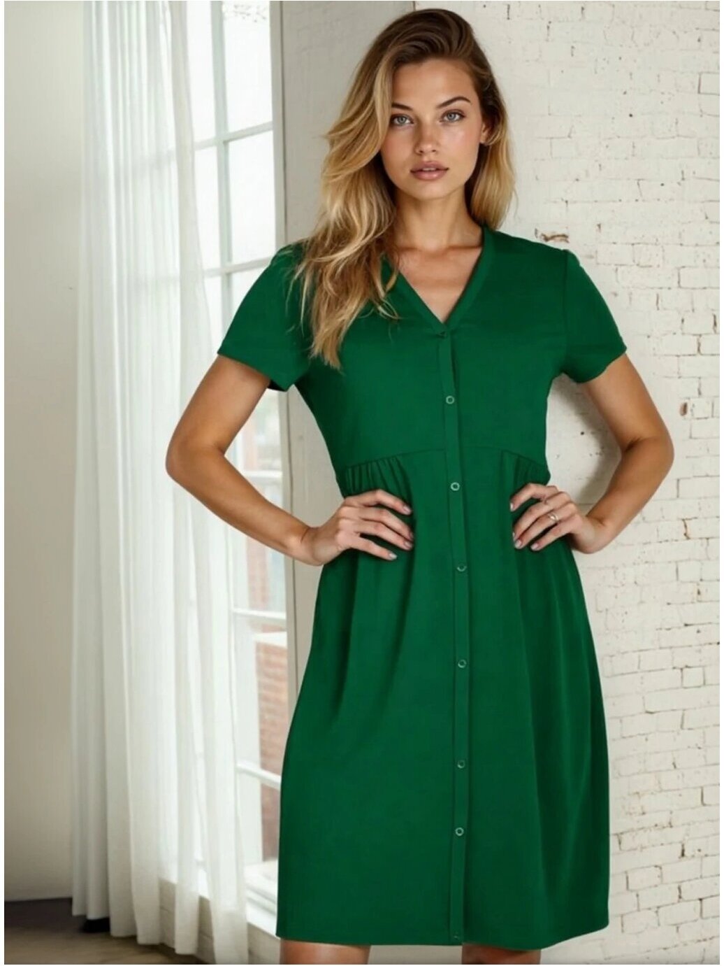 Nightwear for birth and feeding ForMommy MILI (Green) 4