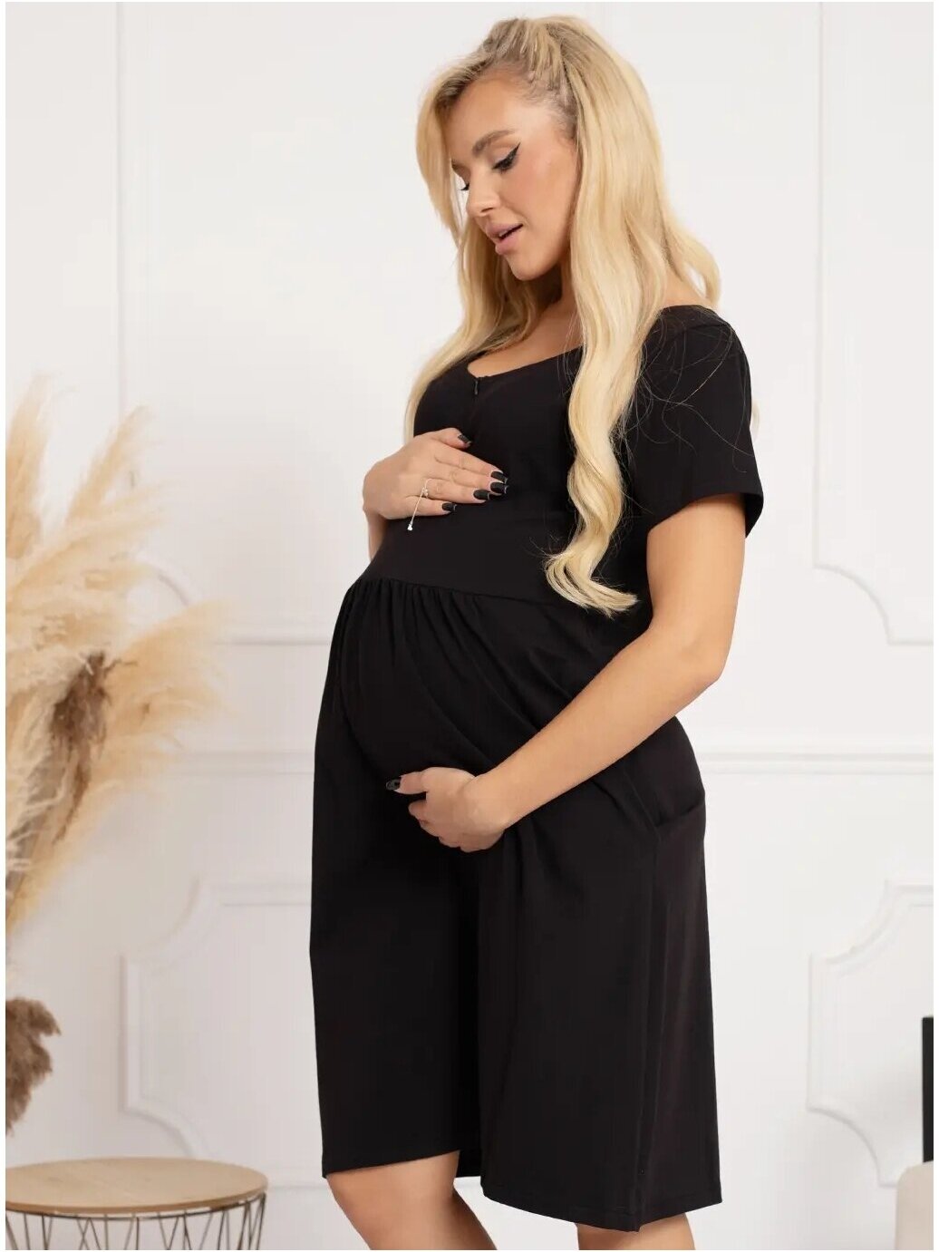 Nightwear for pregnant and nursing, Laura, ForMommy (black) 2