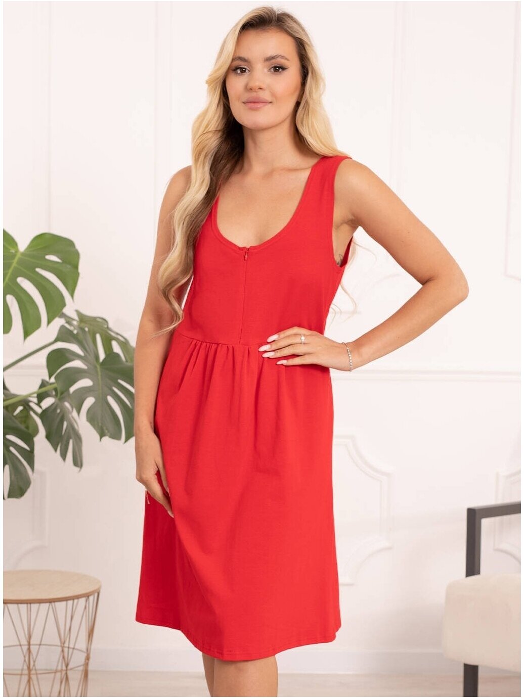 Nightwear for pregnant and nursing Sofia, ForMommy (red) 5