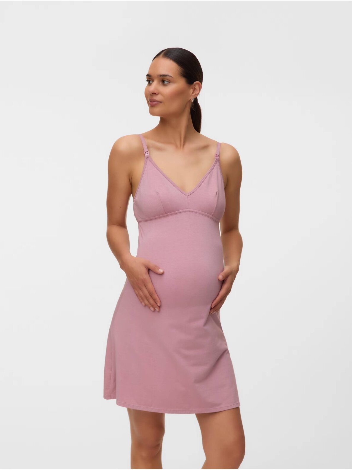 Strappy nighties MLSIFFA Mama;licious (pink) 2