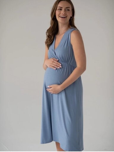 Bambukiniai naktiniai nėščioms ir maitinančioms, ForMommy Star (Light blue) Bambukiniai naktiniai nėščioms ir maitinančioms, ForMommy Star (Light blue)