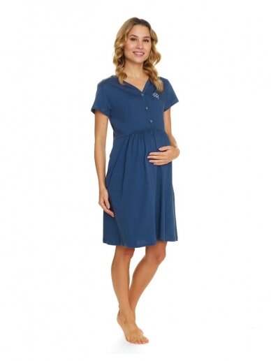 Nightwear for pregnant and nursing Deep Blue, DN